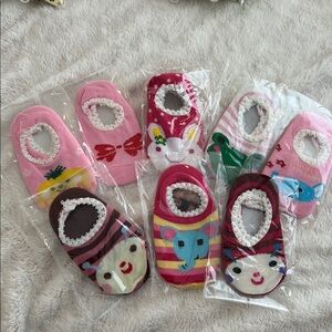 New 8 pairs baby non-slip grip socks for 6 months to 12 months